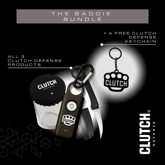 THE BADDIE BUNDLE CLUTCH DEFENSE© ULTIMATE SELF DEFENSE KEYCHAIN BUNDLE